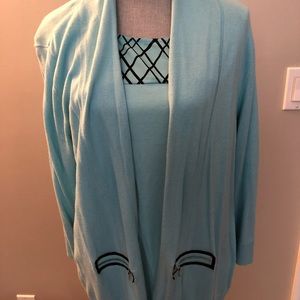 Woman’s Twofer Cardigan Sweater w/matching Top